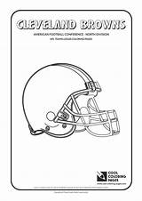 Coloring Nfl Pages Browns Logos Cleveland Logo Football Teams Cool American Kids Cleavland Team Players Template Helmet Brown Print League sketch template