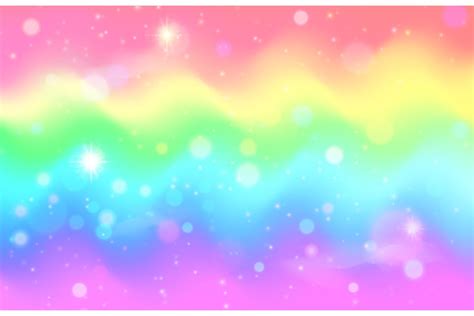 Unicorn Rainbow Wave Background Custom Designed Illustrations