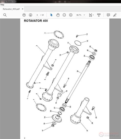 howard rotavator  model parts manual