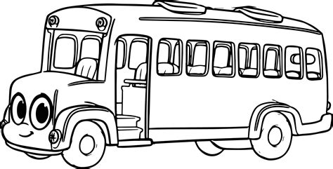 morphle cartoon  cute bus coloring page wecoloringpagecom school