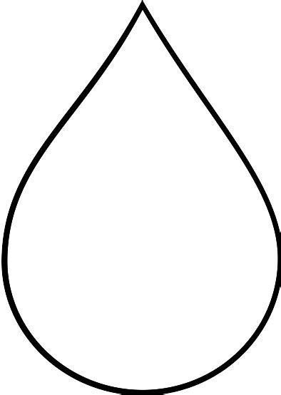 water drop outline clipart