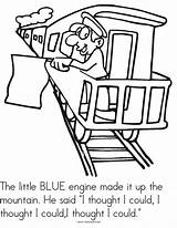 Engine Could Little Coloring Pages Sheet Book Comments Library Coloringhome sketch template