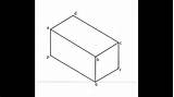 Prism Isometric Oblique Drawings Cuboid sketch template
