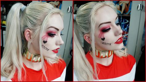 harley quinn makeup suicide squad daiscosplay youtube