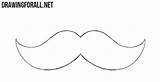 Mustache Drawing Draw Step Just Drawingforall Rectangle Erase Drew Tutorial Need Which First sketch template