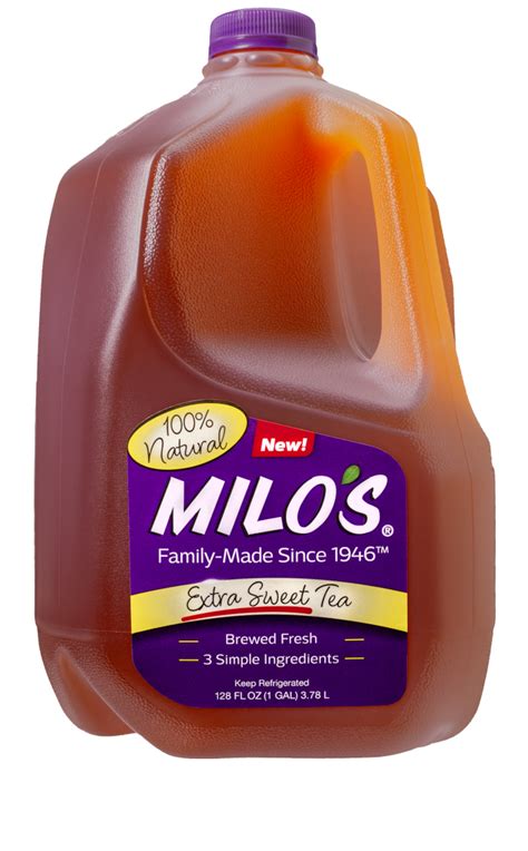 milos extra sweet tea  simple ingredients