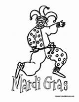 Gras Mardi Worksheets Teaching Fun Clown Color Mardigras Colormegood Holidays sketch template