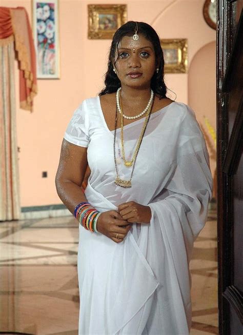Tollywood Actress Mallika Latest White Saree Hot Photo Stills Gallery