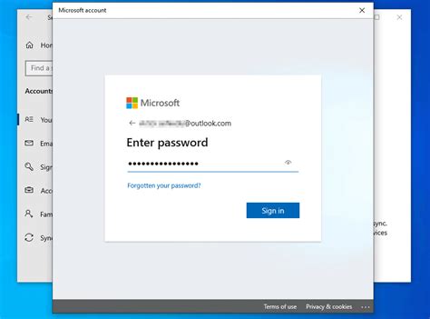 sign in with a microsoft account sign into windows 10