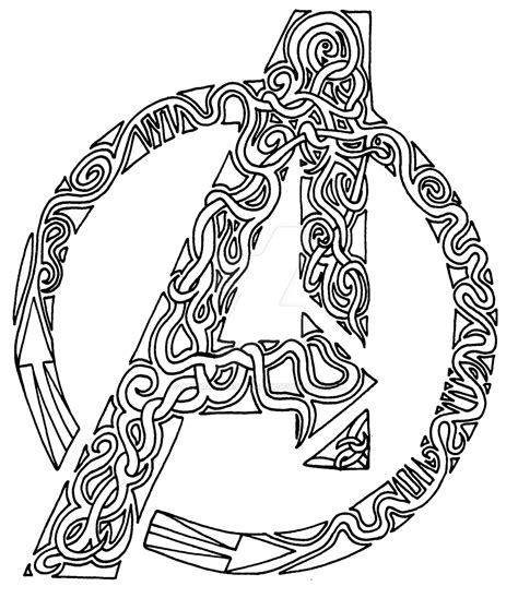 avengers logo  abstractendeavours  deviantart