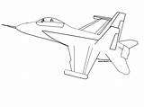 Avion F18 Chasse Greatestcoloringbook sketch template