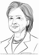 Clinton Draw Drawing Hilary Step sketch template