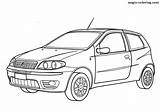 Coloring Pages Fiat Cars Magic sketch template