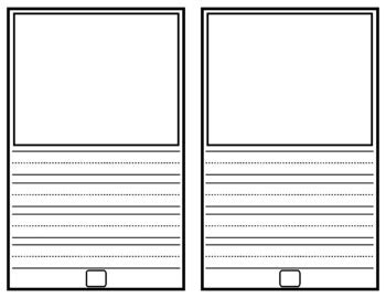 blank foldable  page writing book template  teacher jamboard