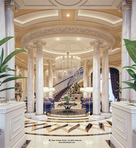 luxury mansion interior qatar  behance home decor