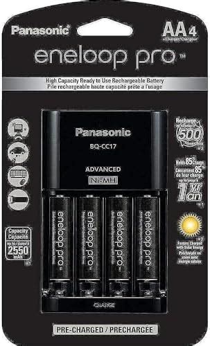 Panasonic Eneloop Pro Individual Cell Battery Charger With 4 Aa 2550mah