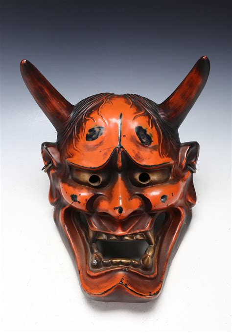 etsy  vintage japanese plaster noh mask jealousy