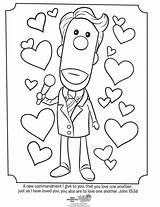 Coloring Pages Valentine Bible Valentines Eleven Cute Deer Smile These Make Will sketch template