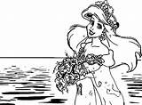 Coloring Pages Mermaid Wedding Ariel Sea Girl Kokopelli Color Wecoloringpage Getcolorings Indian sketch template