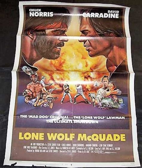 lone wolf mcquade  promo poster chuck norris products  lone