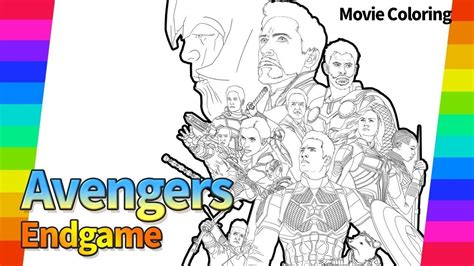 endgame  draw  coloring pages avengers
