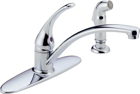 delta single handle kitchen faucet  spray chrome  home depot canada