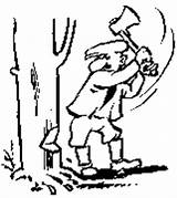 Houthakker Bucheron Pohon Beroepen Penebang Professions Taglialegna Berufe Animasi Bergerak Animaatjes Lumberjacks Boscaioli Animate sketch template