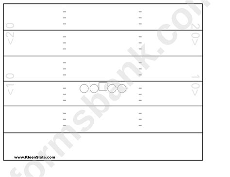 football play sheet template printable