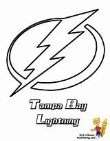 Tampa Lightning Nhl Colouring Bruins Boston Yescoloring Hookup sketch template