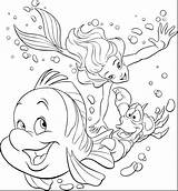Ursula Coloring Pages Ariel Getdrawings sketch template