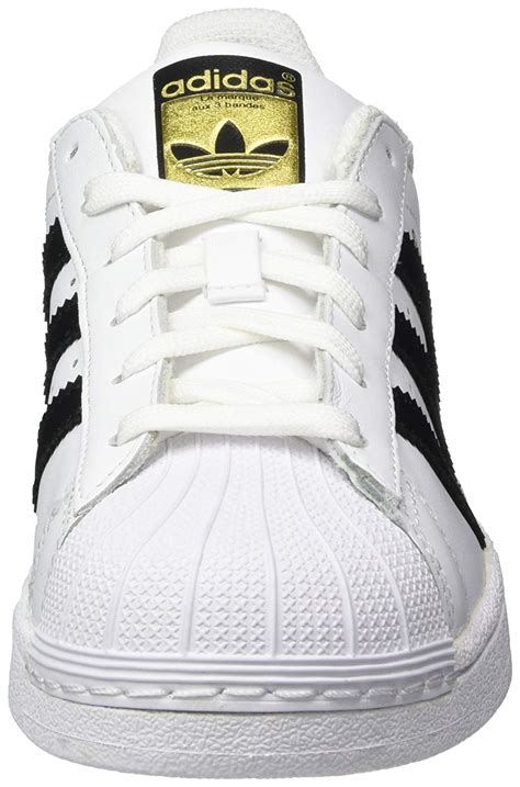 kids adidas girls superstar leather  top lace  fashion black