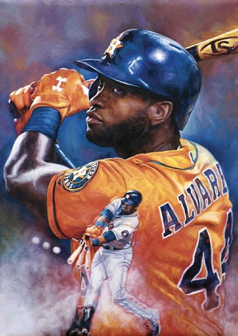 yordan alvarez   huston astros baseball painting astros