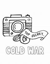 Coloring War Pages Cold Constitution Spy History Camera Detective Volume Printable Gadgets Mystery Color Print Choose Board Book sketch template