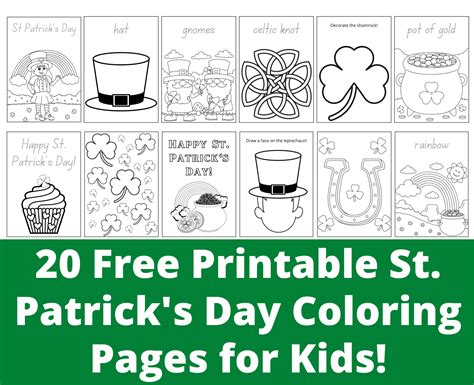 printable st patricks day coloring pages  kids mimosas