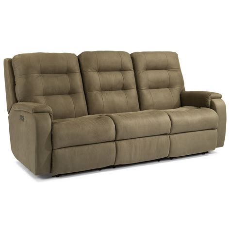 flexsteel arlo contemporary reclining sofa  furniture mattress