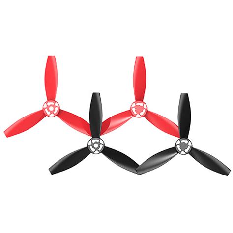 parrot propellers  bebop  quadcopter redblack pf