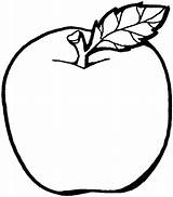 Mela Colorare Foglia Disegni Apple Mele sketch template