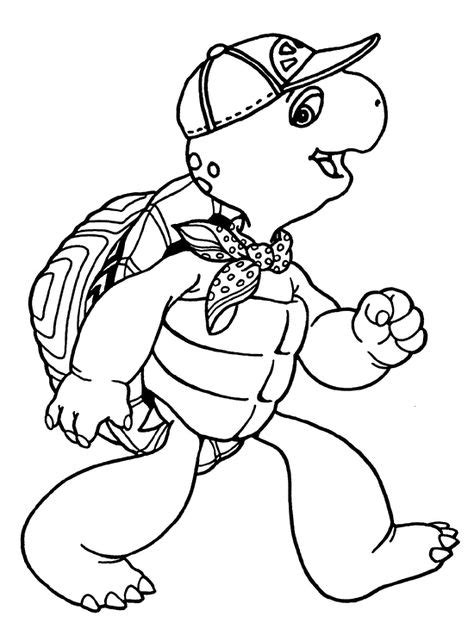 franklin  turtle coloring pages click  print button