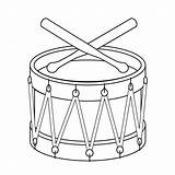 Drums Coloringpages sketch template