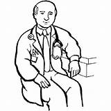 Coloring Pages Doctor Hospital Male Printables Clipart Getcolorings Printable Bulkcolor sketch template