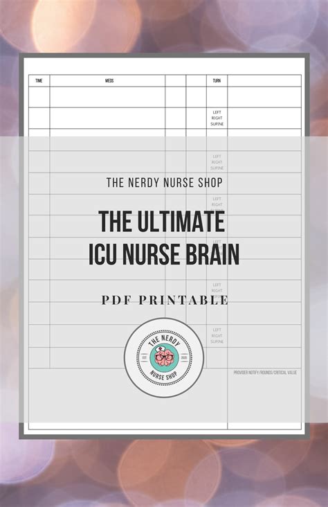 ultimate icu nurse brain  etsy