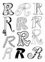 Lettering Doodle Letters Fonts Letter Creative Alphabet sketch template