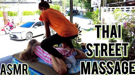 asmr thai street massage from the owner of the salon youtube