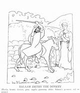 Coloring Balaam Donkey Pages Talking Getdrawings sketch template