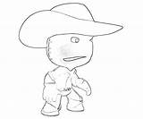 Sackboy Printable Pages Coloring Template sketch template
