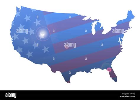 mapa de contorno de estados unidos  la bandera fotografia de stock alamy