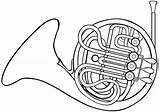 Horn Drawing Coloring Pages Getdrawings sketch template