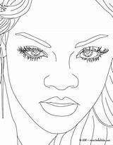 Coloring Pages Rihanna Portrait Color Close Print People Getcolorings Printable Sketch Template Online sketch template