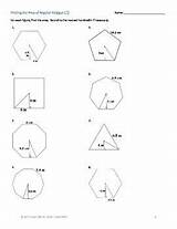 Polygons Angles Worksheet Polygon Inscribed Apothem Worksheets Angle Vertex sketch template