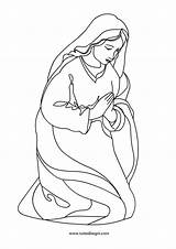 Tuttodisegni Presepe Vierge Mary Krippe Virgen Nativity Giuseppe Presepio Inmaculada Senhora Nossa Vergine Bibbia Madonne Colorir Religiose Kerst Pentecostes Szablony sketch template